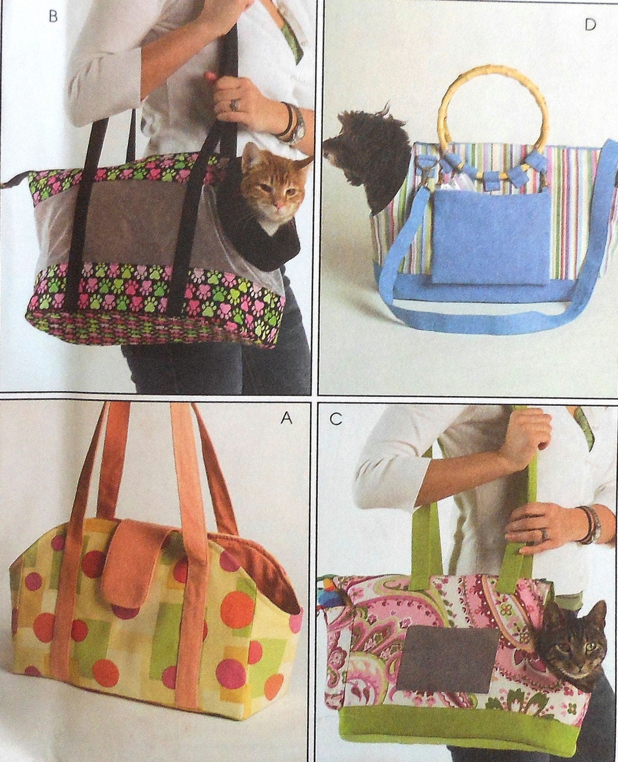Pet Carrier Sewing Pattern UNCUT McCalls M5151 dog cat
