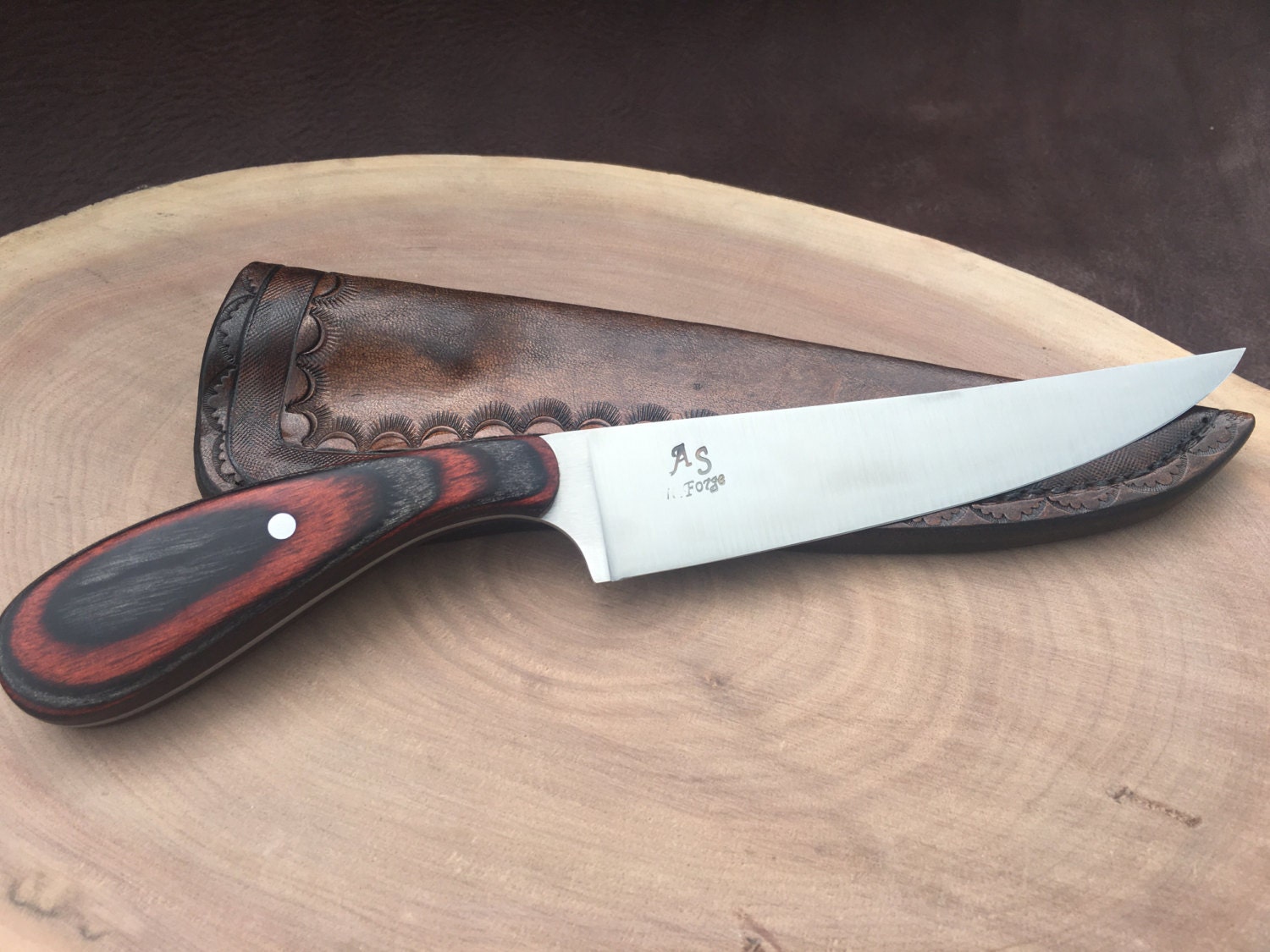 Custom made fillet knife bird and trout by on Etsy