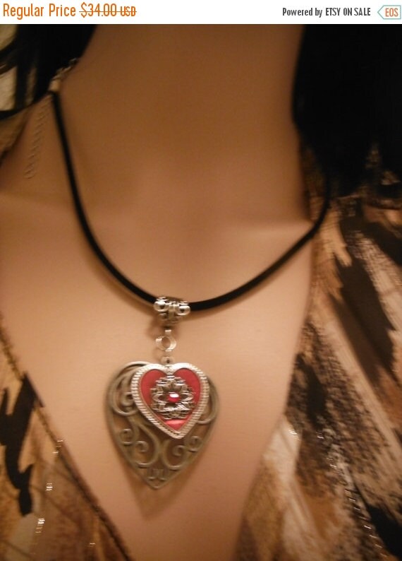 Gorgeous Red heart Necklace FREE Shipping 2nd thru by Altcollect