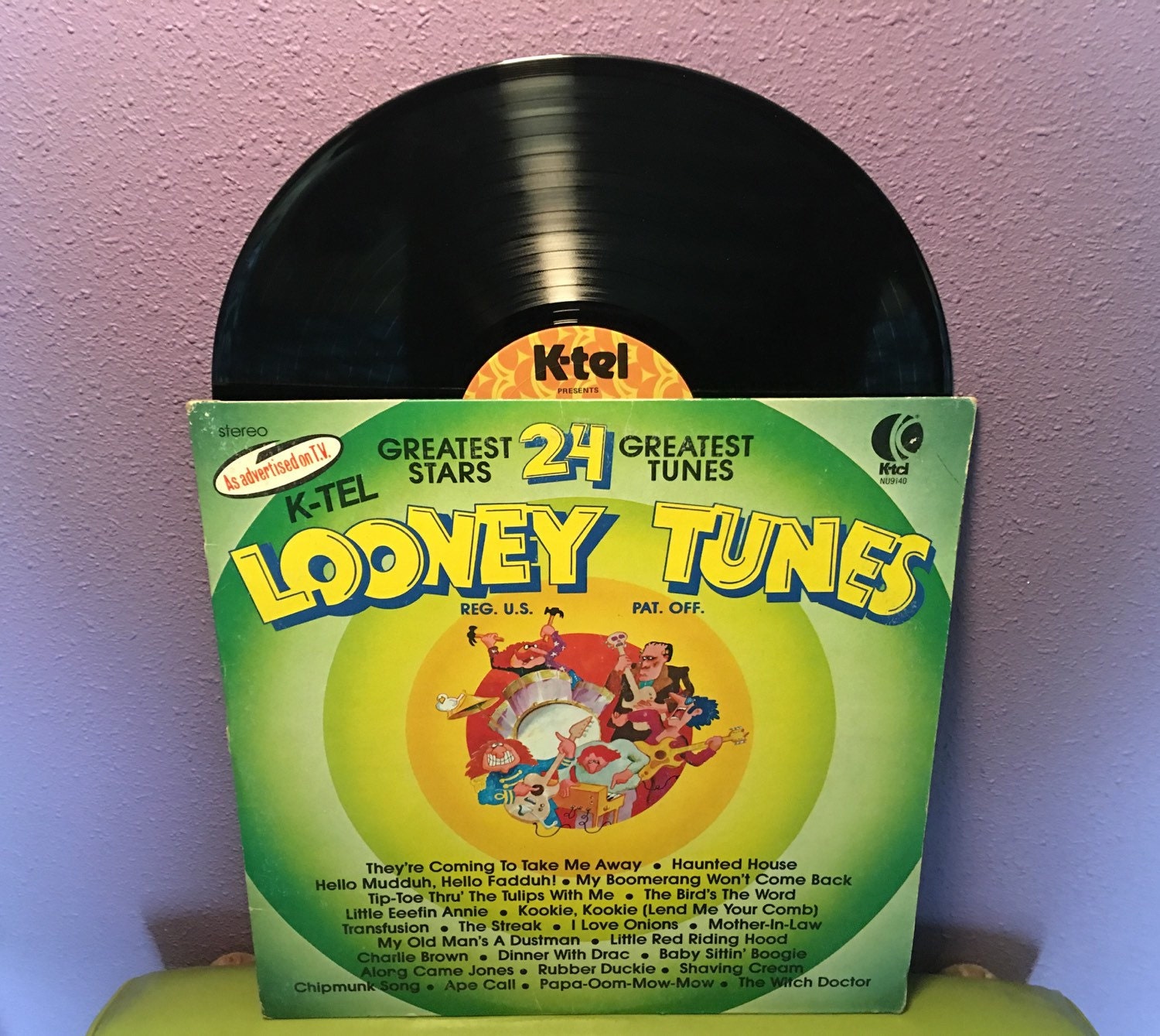 Vinyl Record Album Looney Tunes LP 1976 Goofy by JustCoolRecords