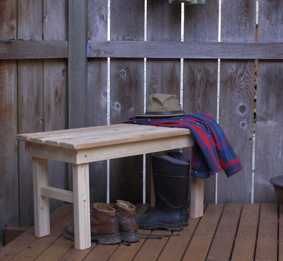 Country Style Outdoor Entryway Bench for All Seasons Cedar Your