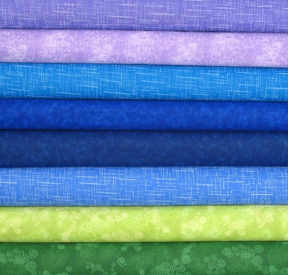 Jewel Tone Fat Quarter Bundle 8 Fat Quarters Fabric by fabric406