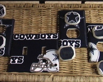 Dallas Cowboys Light Switch Plates Outlet Covers or Knobs