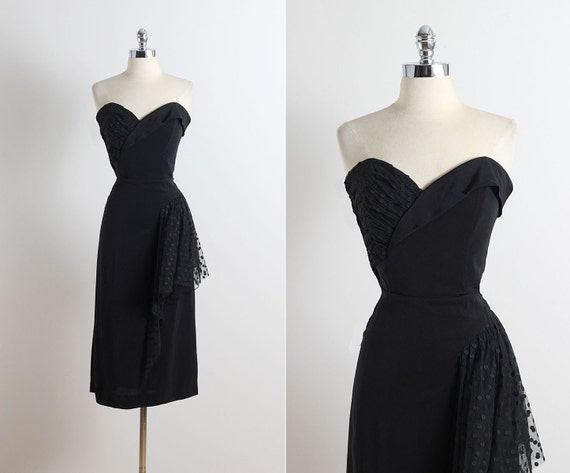 Vintage 50s Dress vintage 1950s dress cocktail dress small