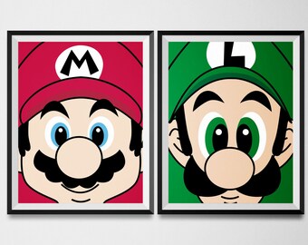 Nintendo Wall Art super mario world | etsy Nintendo Wall Art super mario world | etsy
