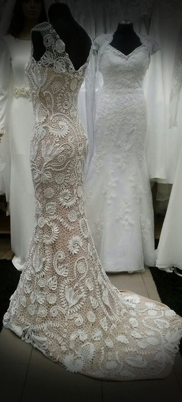Unique irish crochet wedding dress-custom made by LaimInga ...