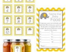 baby game name taste guess shower