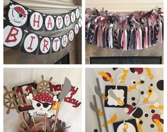 Pirate Party Decorations - Pirate Theme Party - Pirate Birthday Party - Pirate Party Banner - Pirate Photo Prop - HeartfeltParty