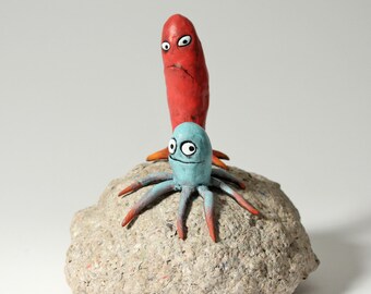 NIGEL Hogs The Spotlight: squid sculpture