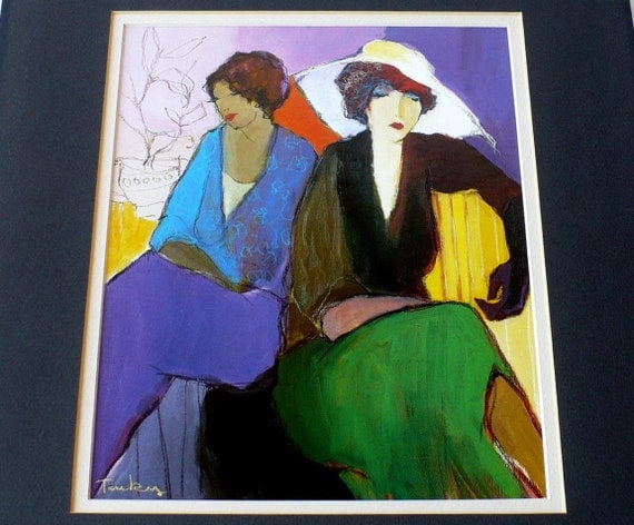 Itzchak Tarkay Art Prints Lithographs Plate Signed Framed