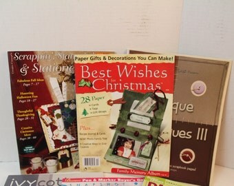 Lot of 9 Craft Scrapbook themed Magazine craft scrapbook altered art