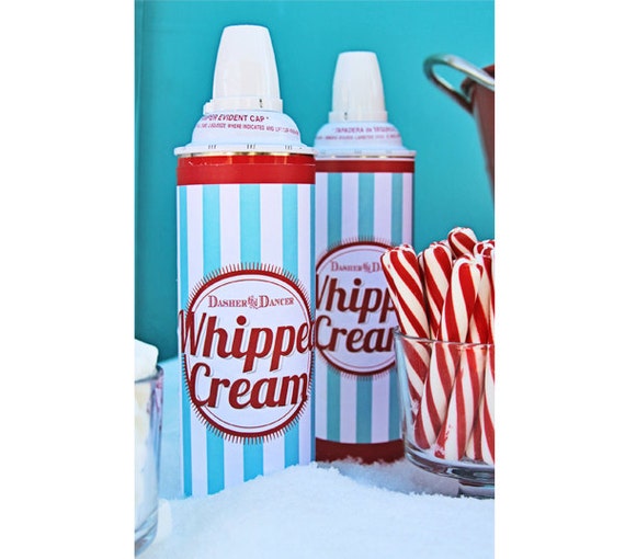 Whipped Cream Labels by Loralee Lewis