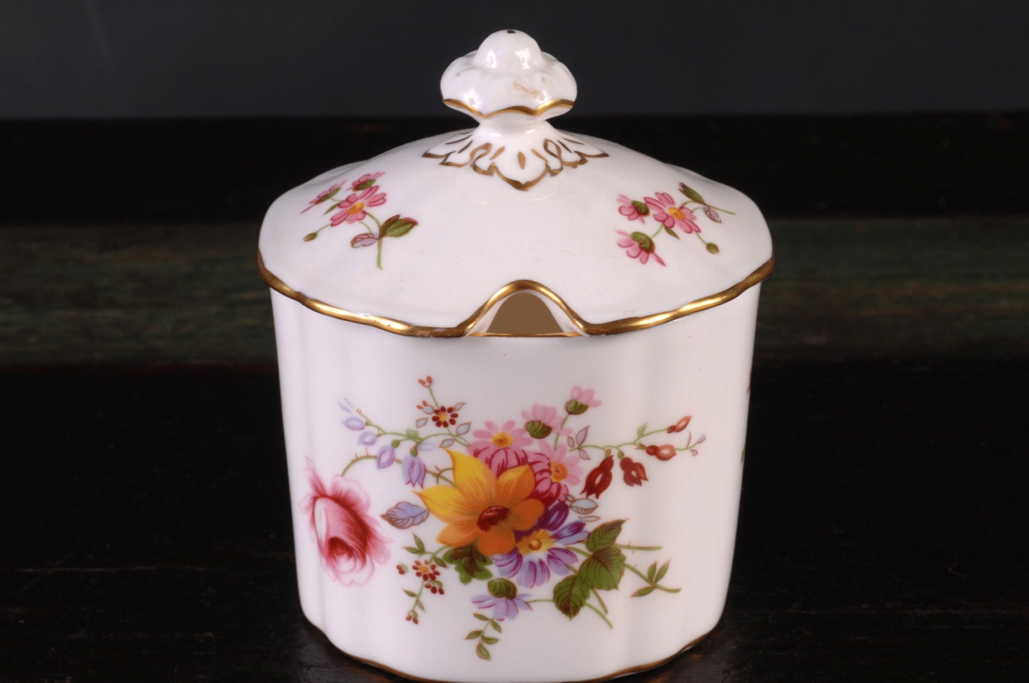 Derby Posies Jam Jar and Lid Royal Crown Derby England