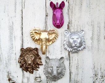 Animal Head Wall Decor animal head wall | etsy Animal Head Wall Decor animal head wall | etsy