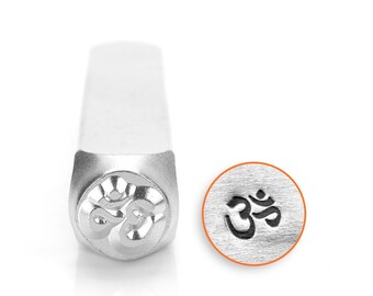 Om Metal Stamp ImpressArt Steel Stamping Tool for Hand Stamping Jewelry and Leather - AA55