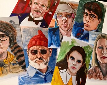 Wes Anderson Collection (set of 7 prints)
