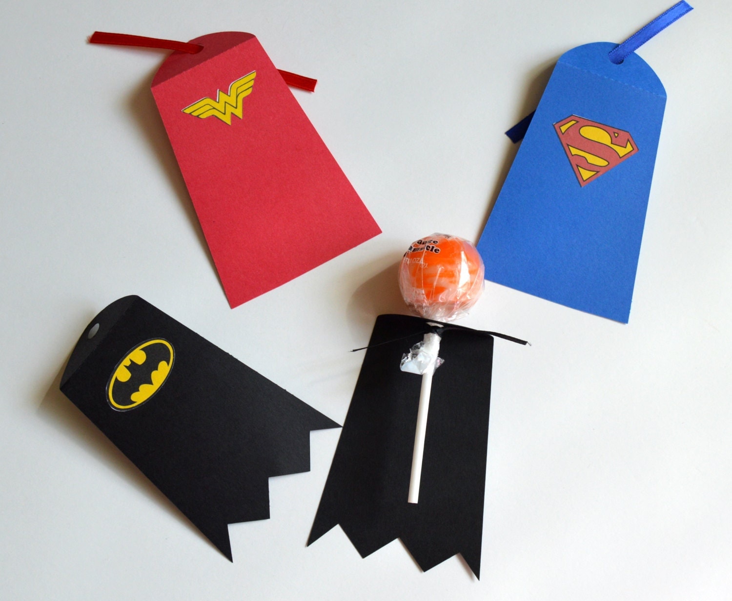 Superhero Lollipop Capes Set of 12 Superhero Cakepop Capes