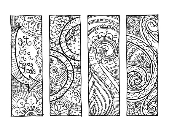 kpm doodles coloring page bookmarks