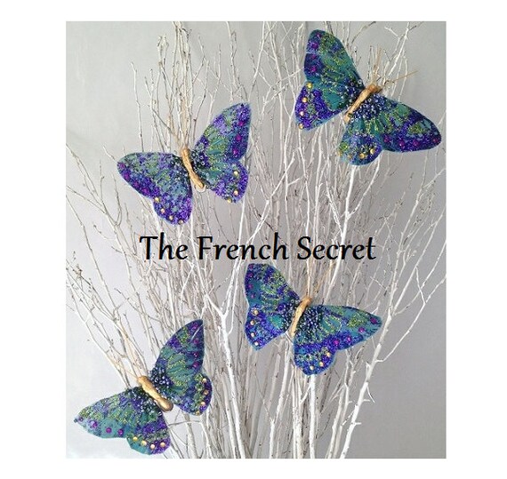 peacock blue butterfly ornament decoration 4 tree topper peacock blue butterfly ornament decoration 4 tree topper
