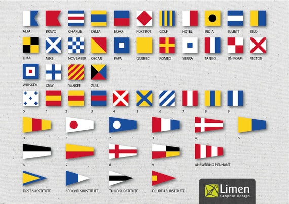 digital nautical flags nautical flag banner instant