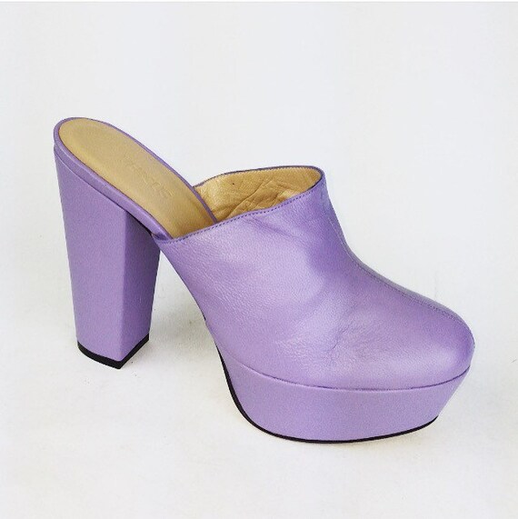 lavender platform shoes