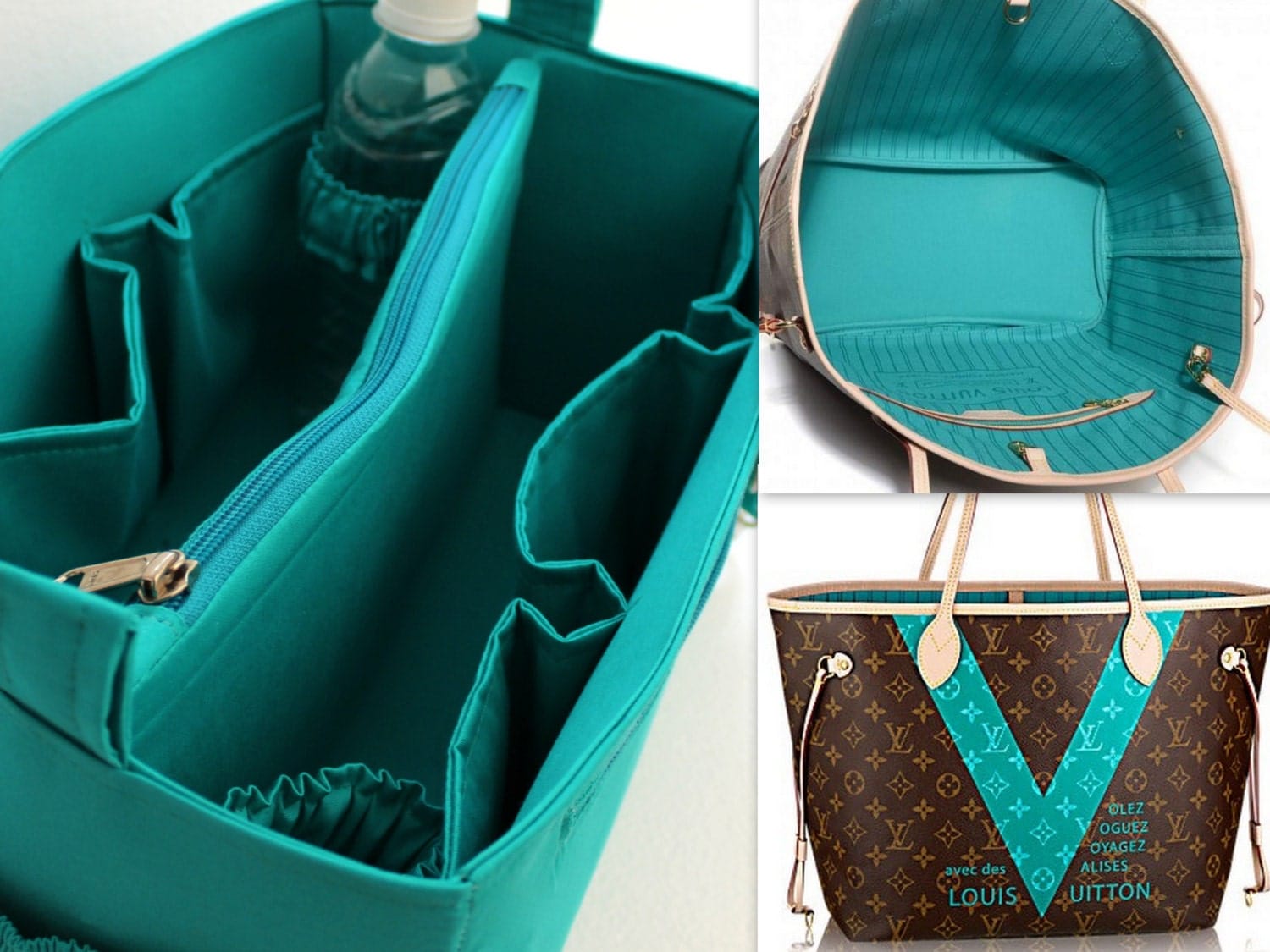 Louis Vuitton Neverfull GM Diaper purse insert Extra large