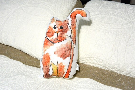 calico cat body pillow