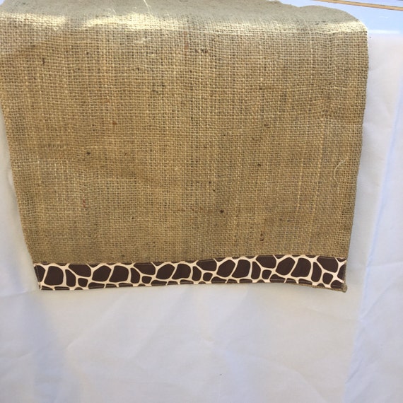 Giraffe & Burlap Table Runner Baby Shower Bridal Shower