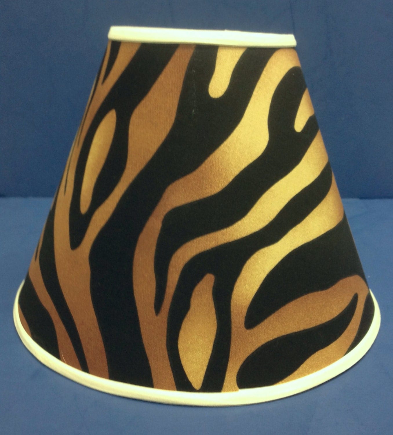 Brown Tan Zebra Print Lamp Shade