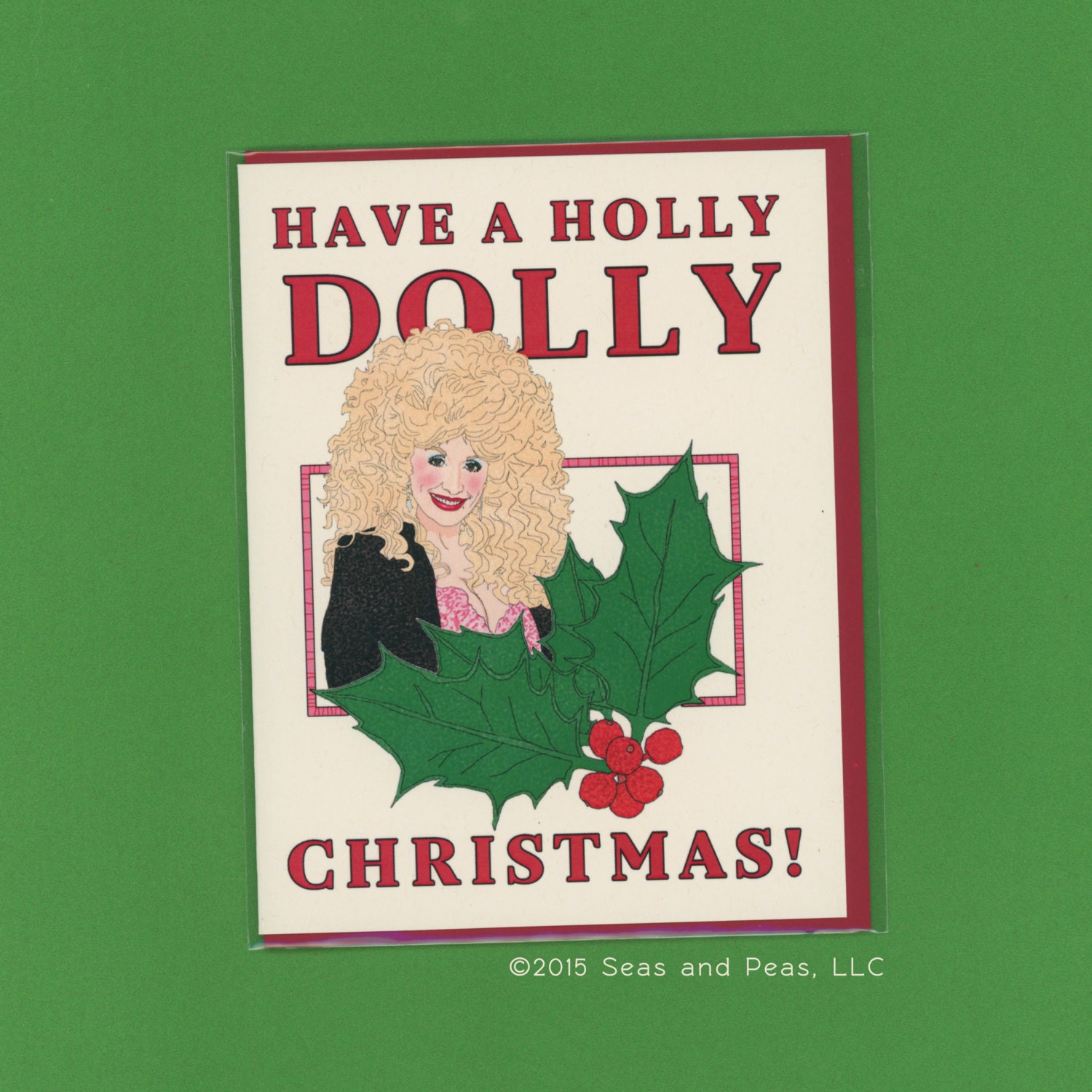 Holly Dolly Christmas Funny Christmas Card Dolly Parton 1953