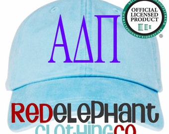 Alpha Delta Pi Hat, Sorority Hat, Monogrammed Baseball Cap, Personalize Baseball Hat, Monogrammed Hat, Sorority Gift, Embroidered Ball Cap