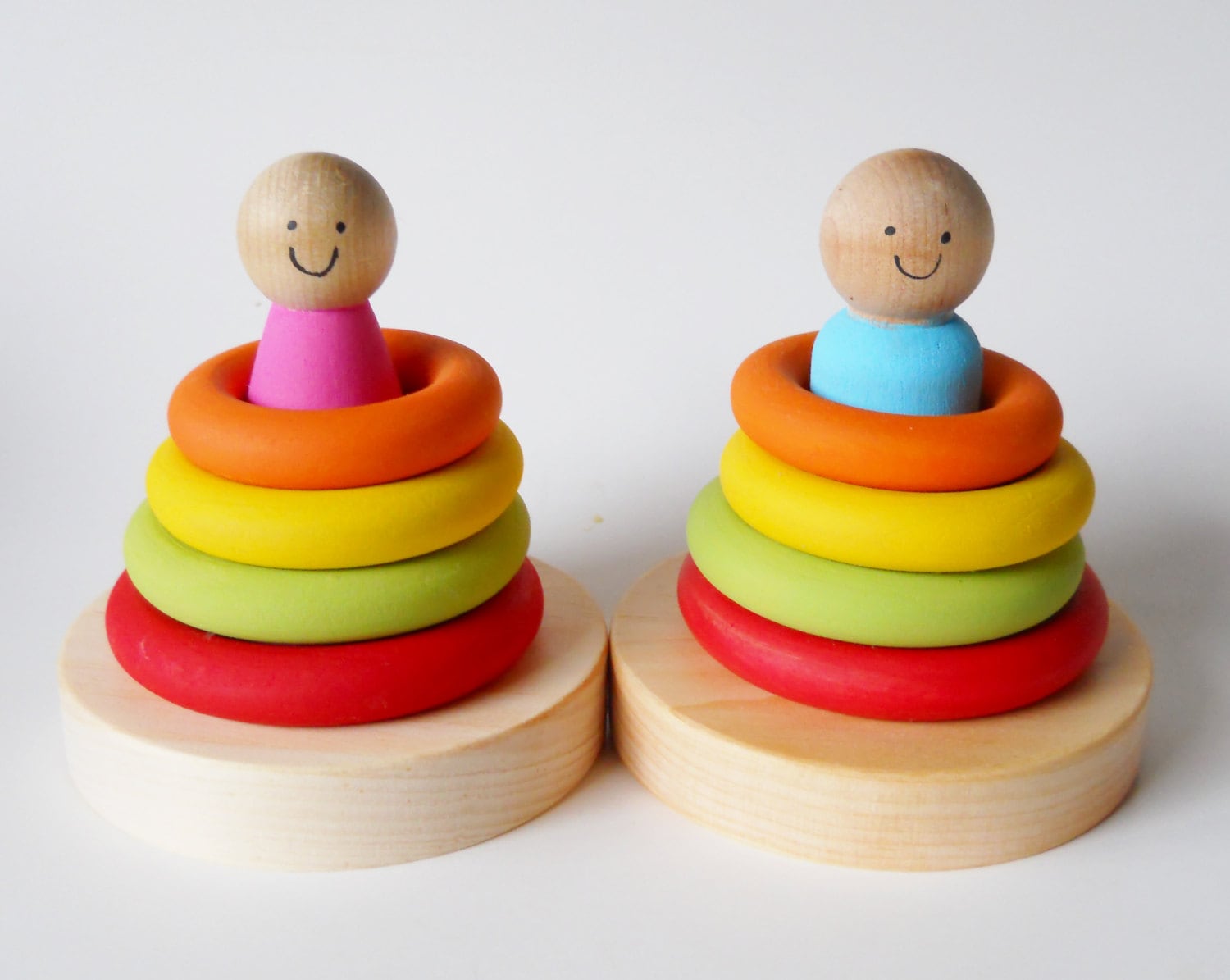 Baby's First Stacking Toy Stacker Waldorf by 2HeartsDesire on Etsy
