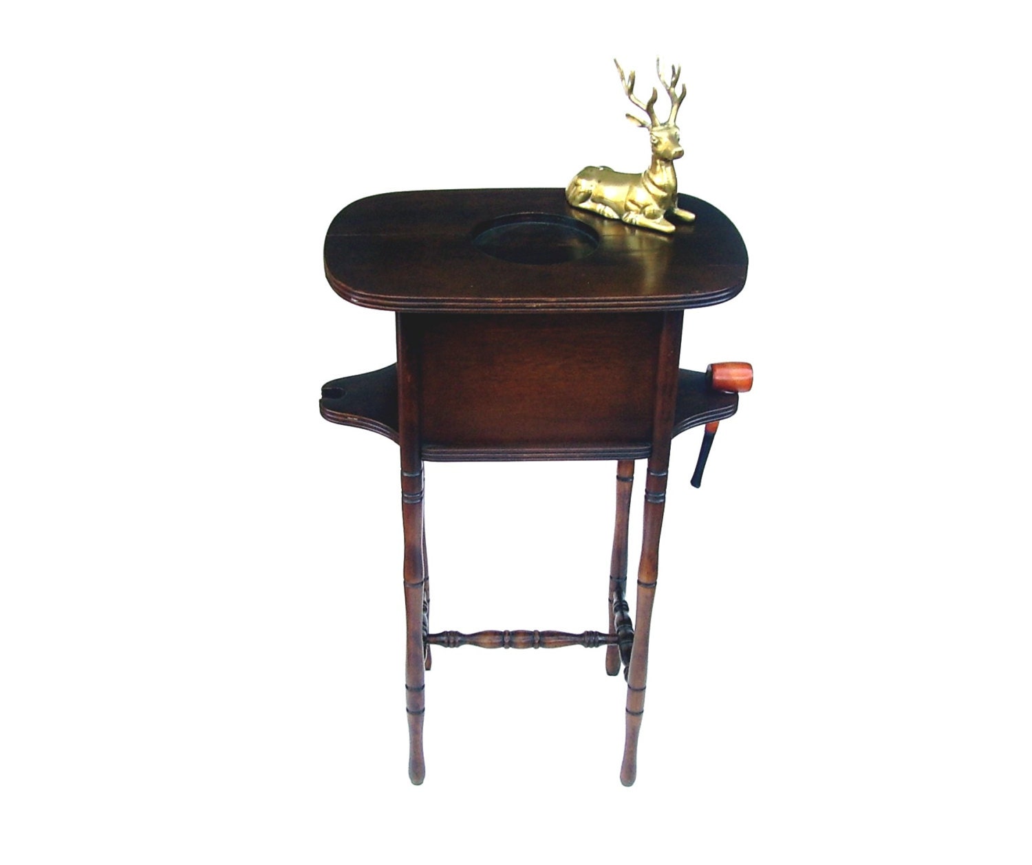 Antique Pipe Stand Table Wooden Victorian by OceansideCastle