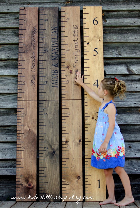 Giant Ruler. Premium Wide Ruler. Giant Wooden Growth Chart. HAND PAINTED. Growth Chart. Childrens Growth Chart. Rustic Home Decor.