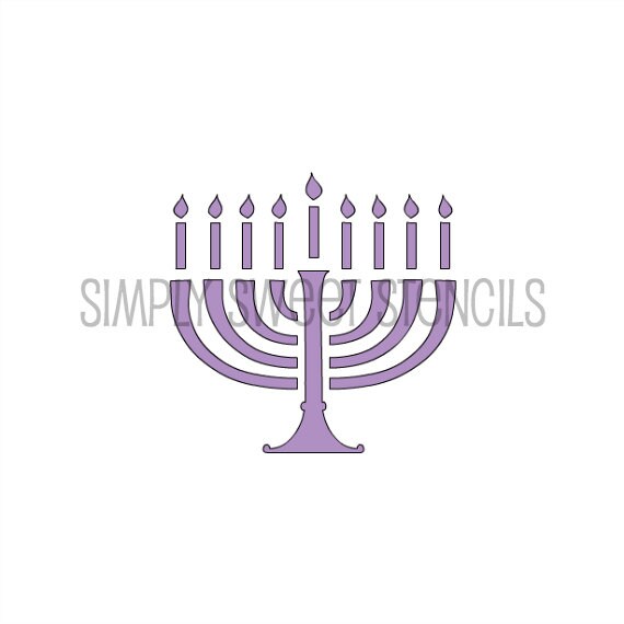 Menorah Stencil