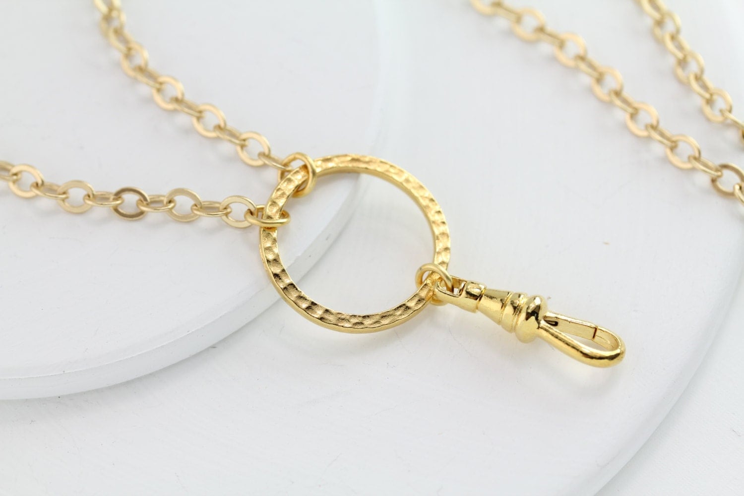 Gold Chain ID Badge Lanyard Lanyard Gold ID Lanyard Gold