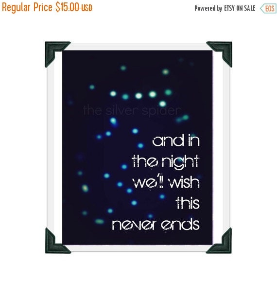 sale // In the Night We'll Wish This Never Ends by TheSilverSpider sale // In the Night We'll Wish This Never Ends by TheSilverSpider