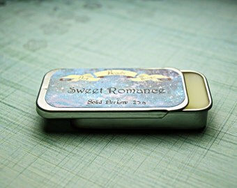 Solid Perfume - Sweet Romance - Perfume Crème Tin - Fresh Strawberries, Blood Oranges, Chocolate, Cinnamon