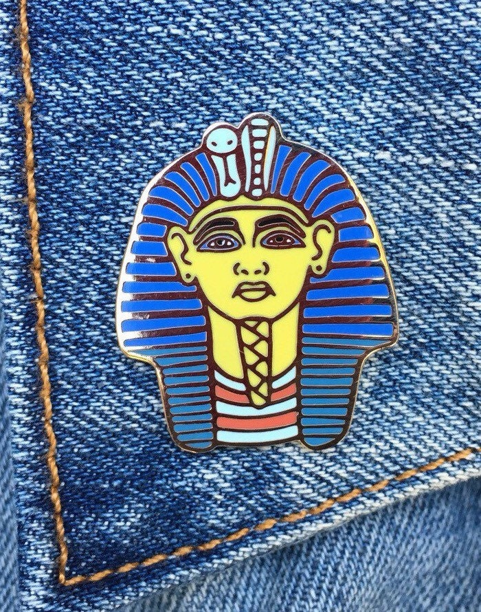 King Tut Pin Egypt Soft Enamel Pin Egyptian Icon Lapel