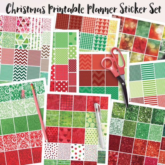 planner printable stickers christmas planner stickers