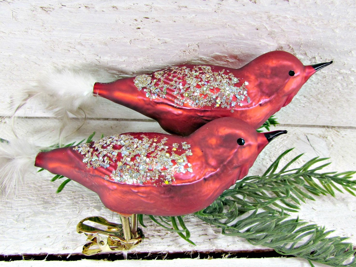 vintage red glass bird ornaments german ornaments handblown vintage red glass bird ornaments german ornaments handblown