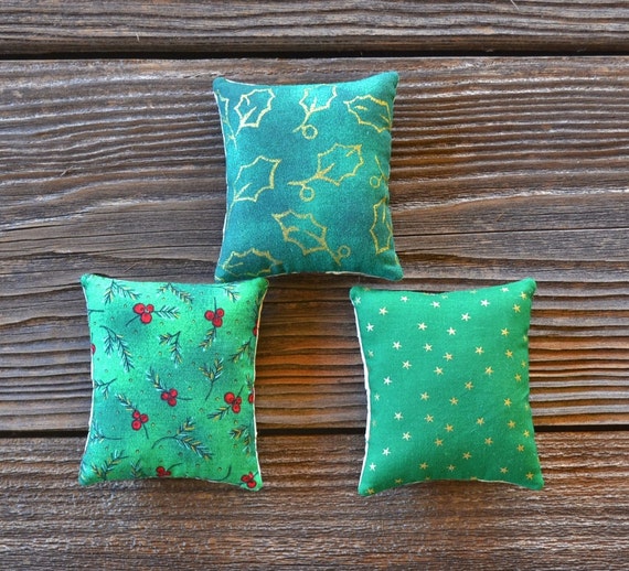 Christmas Tree Decorative Pillows Quilted Bowl Fillers