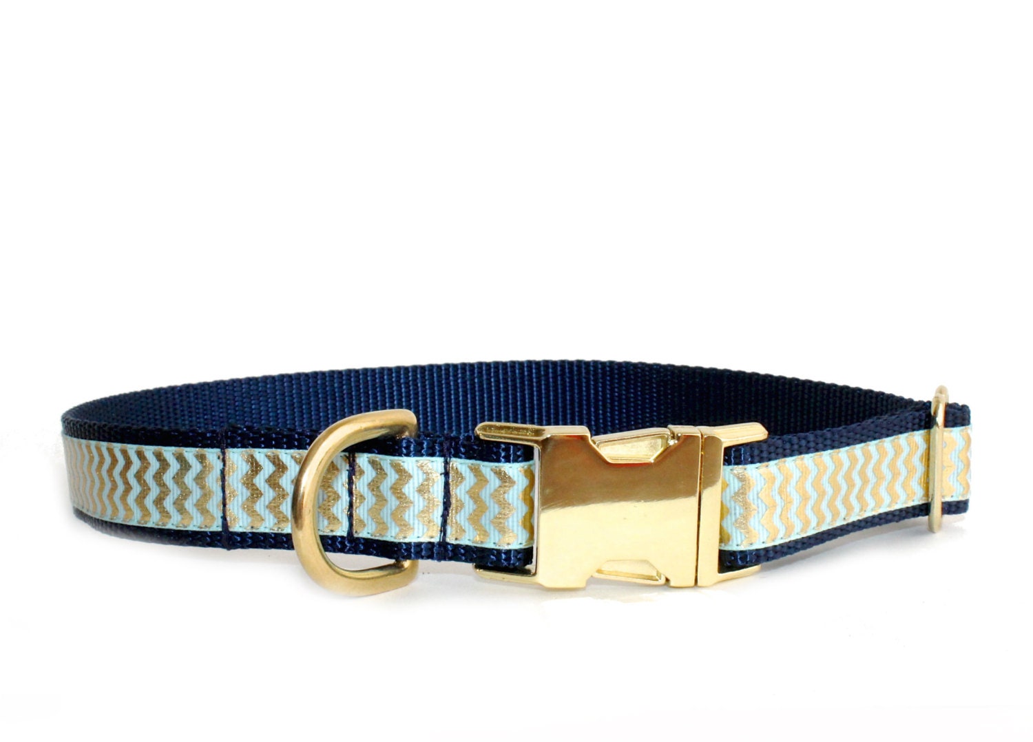 Chevron Dog Collar Metal Buckle Collar 5/8 Width
