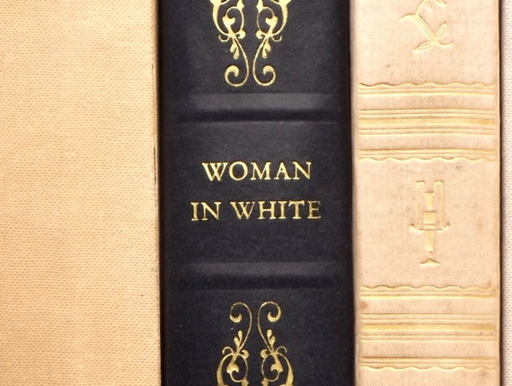 Wilkie Collins novel The Woman in White vintage book faux