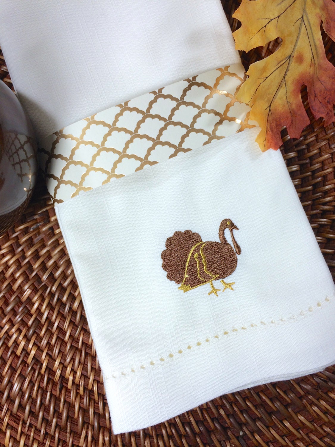 Thanksgiving Turkey Cloth Napkins set of 4 turkey napkins