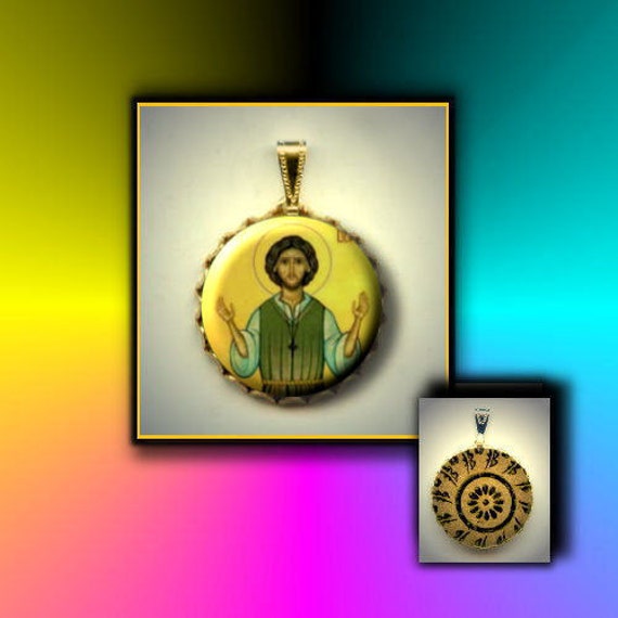 St Donald of Ogilvy Orthodox Saint Scottish Monk hand pressed