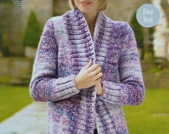 Knitting pattern Serenity jacket Convertible jacket Easy knit