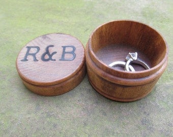 Personalized Wedding Ring Box | Engagement Rings Box | Custom Ring Box | Wooden Ring Box | Jewelry Ring Boxes