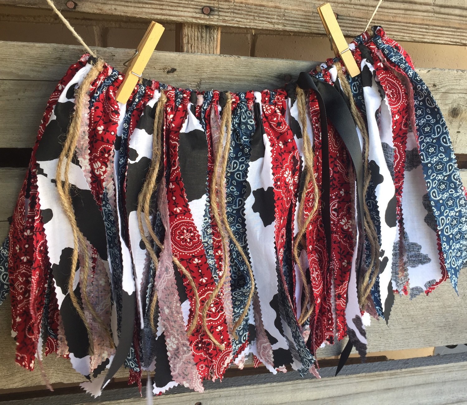 Bandana Rag Skirt Fabric Skirt Fabric Tutu Western Skirt
