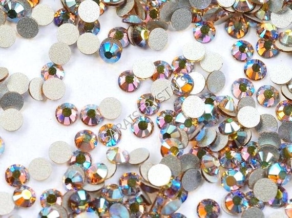 50 Pcs Swarovski Crystal Flatbacks Light Colorado Topaz Ab 5ss